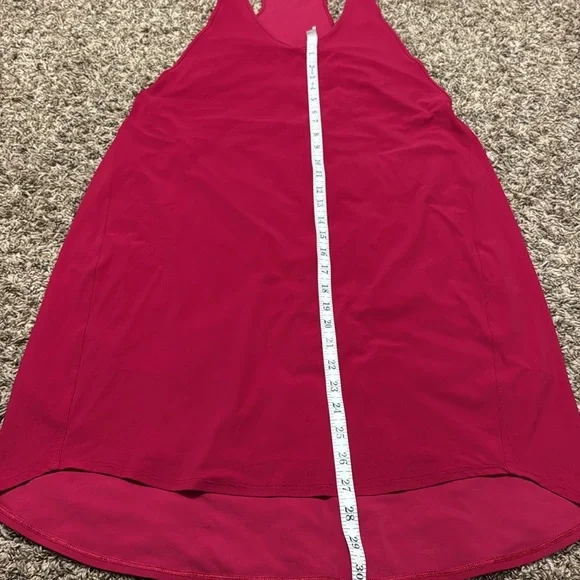 Lululemon Rejuvenate Dress; Ruby Red Casual Wear. - Picture 10 of 10